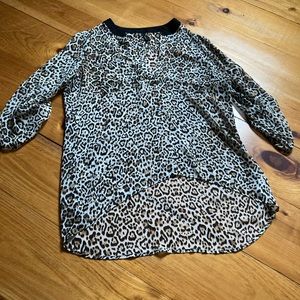 Maurice’s Leopard High Low Blouse